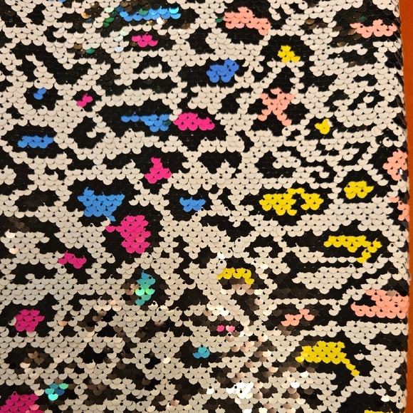 Milly Black and White Sequin Pencil Skirt Midi - Picture 6 of 6